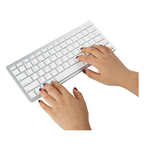 Teclado Bluetooth Weibo Español Ultradelgado-0