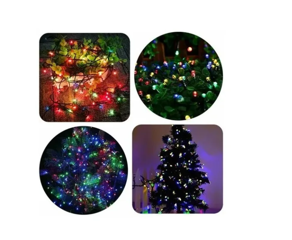 Guirnalda De Luces Navideñas 100 Luces Multicolor Navidad-2