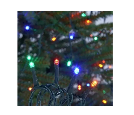 Guirnalda De Luces Navideñas 100 Luces Multicolor Navidad-3