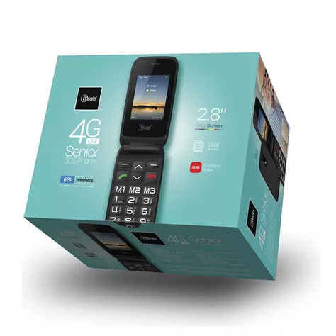 Teléfono Senior Phone SOS 4G LTE Celular Almeja Mas SIM Card-5