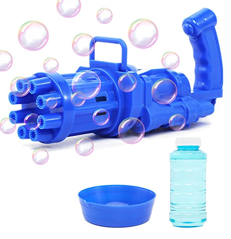 Pistola De Burbujas Para Niños Con 8 Agujeros-0