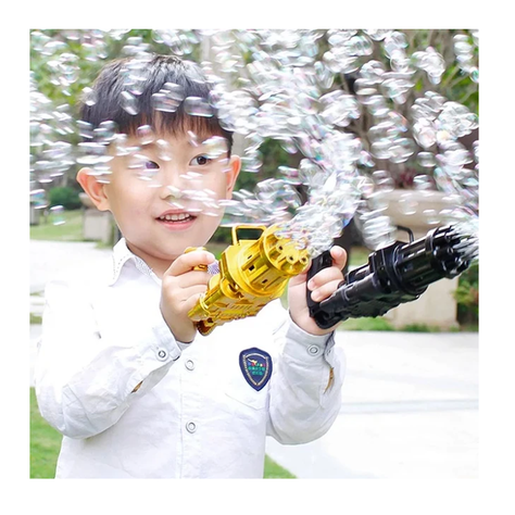 Pistola De Burbujas Para Niños Con 8 Agujeros-4