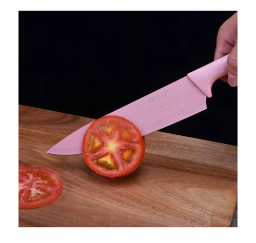 Set De 6 Cuchillos De Acero Inoxidable 6 Piezas Con Tijera De Cocina-5