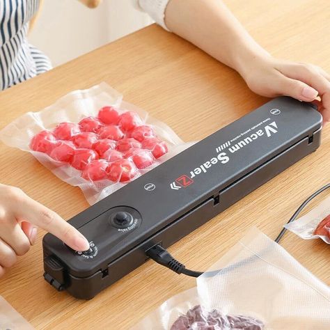 Máquina Selladora Al Vacío De Alimentos + 10 Bolsas-4