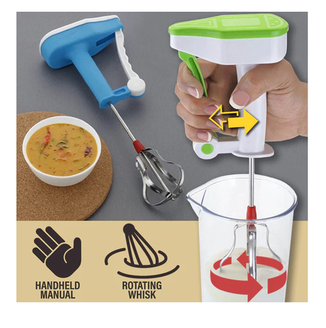 Batidora De Mano Fácil Uso Mezcladora Manual-6