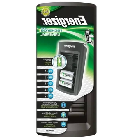 Cargador De Pilas ENERGIZER Universal AA-AAA-C-D-BATERIA 9V-0