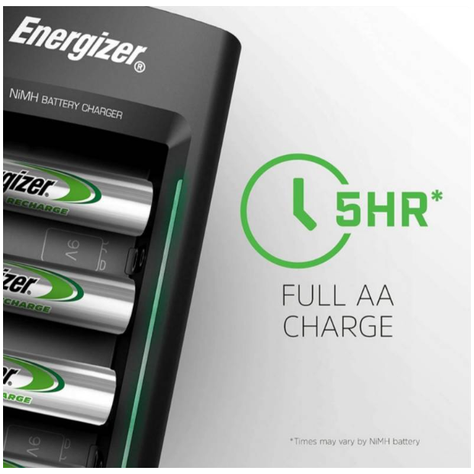 Cargador De Pilas ENERGIZER Universal AA-AAA-C-D-BATERIA 9V-4