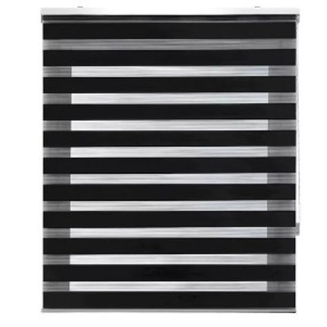 Cortina roller duo 150X240 Negra-0