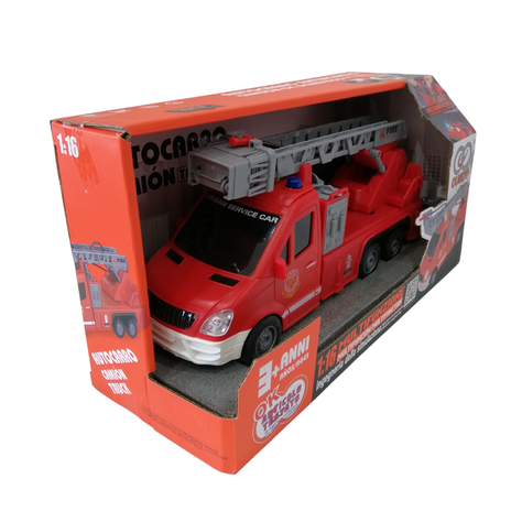Camion carro de bombero lanza agua-0