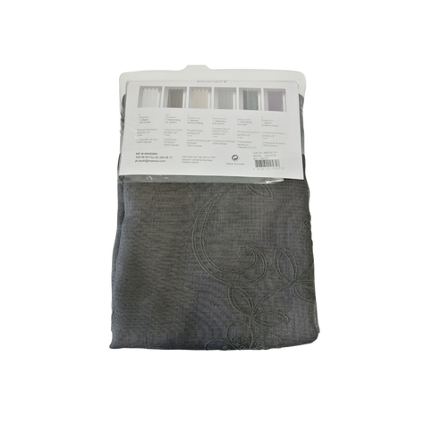 Cortina gris oscuro tela 140x230 cm-1