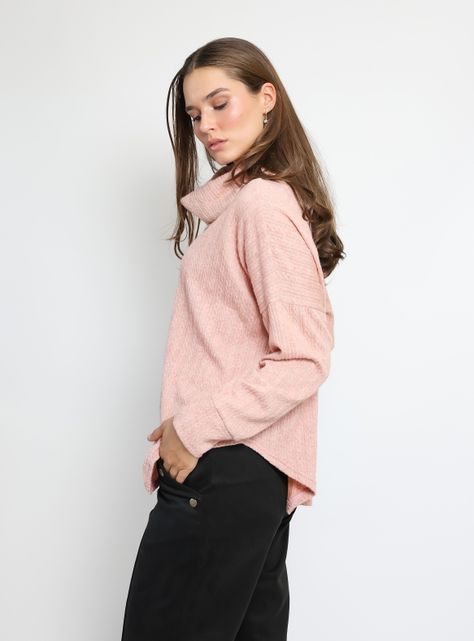Sweater Trapecio Rosa Natalia Seguel-1