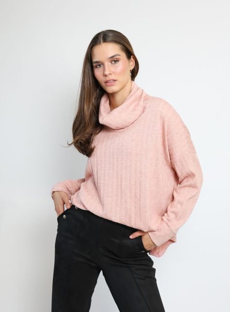 Sweater Trapecio Rosa Natalia Seguel-2