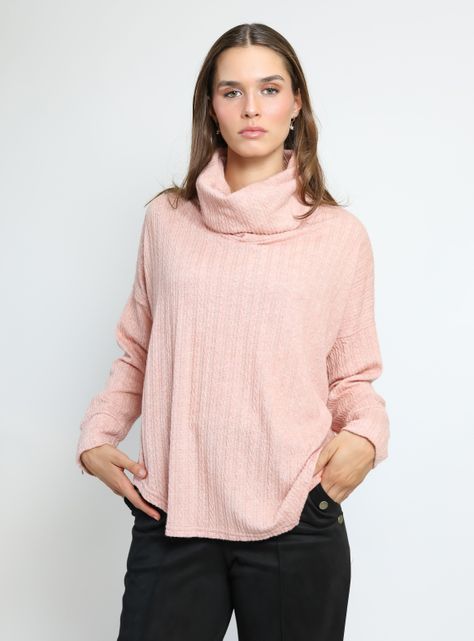 Sweater Trapecio Rosa Natalia Seguel-3
