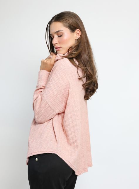 Sweater Trapecio Rosa Natalia Seguel-4