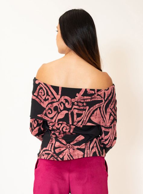 Polera Ester Rosa Etnica Natalia Seguel-3
