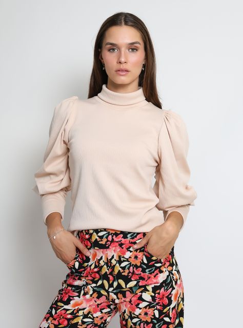 Polera Vane Beige Natalia Seguel-0