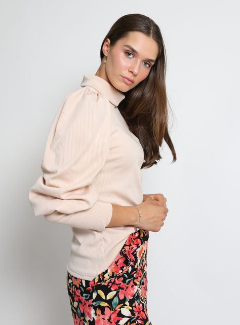 Polera Vane Beige Natalia Seguel-1