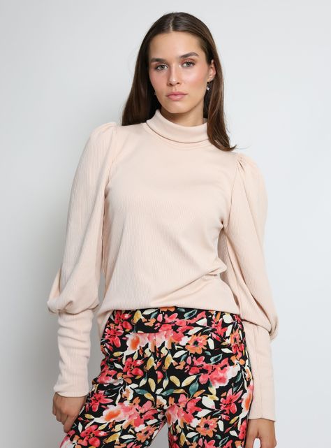 Polera Vane Beige Natalia Seguel-5