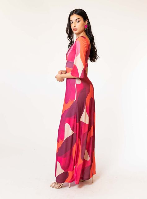 Vestido Magdalena Manchas Violeta Natalia Seguel-3