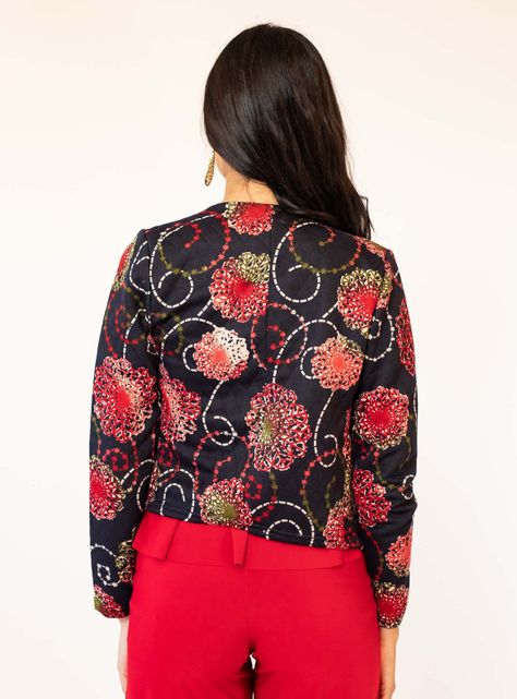Chaqueta Grabriela Azul Pajaritos Natalia Seguel-4