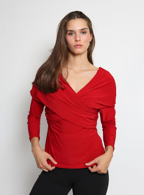 Polera Suri Rojo Natalia Seguel-0
