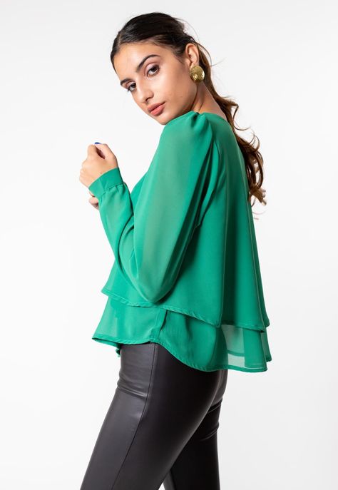 Blusa Bianca Verde Natalia Seguel-1