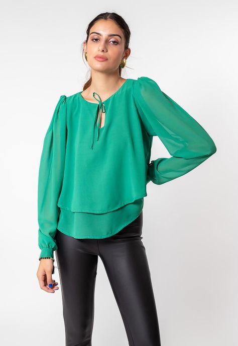 Blusa Bianca Verde Natalia Seguel-4
