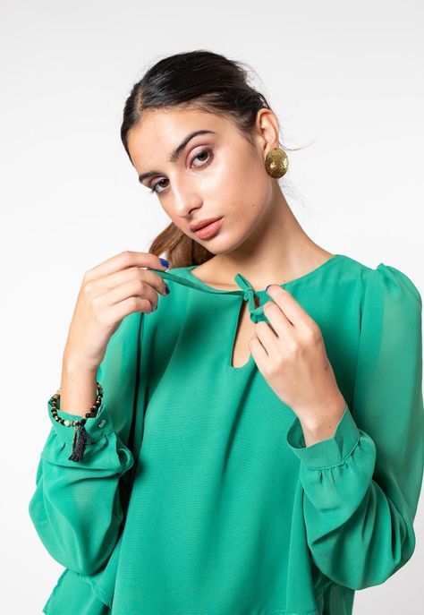 Blusa Bianca Verde Natalia Seguel-5