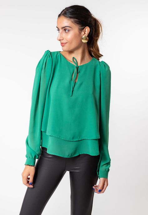 Blusa Bianca Verde Natalia Seguel-3