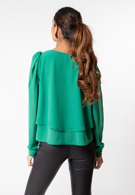 Blusa Bianca Verde Natalia Seguel-2