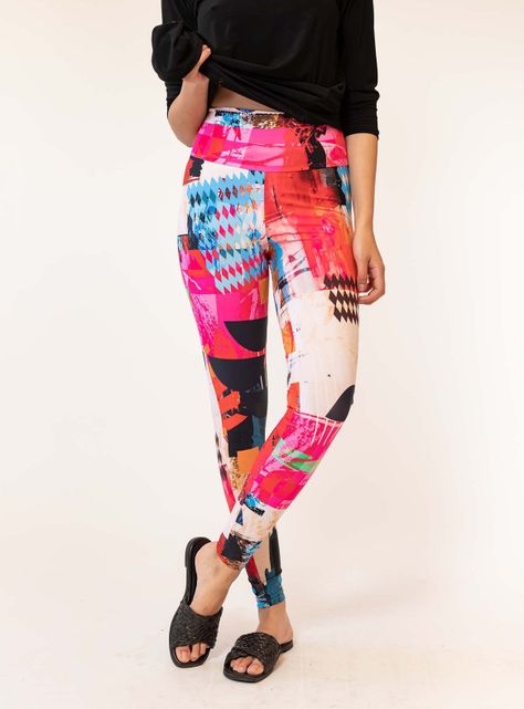 Calza Manchas Fucsia Natalia Seguel-1