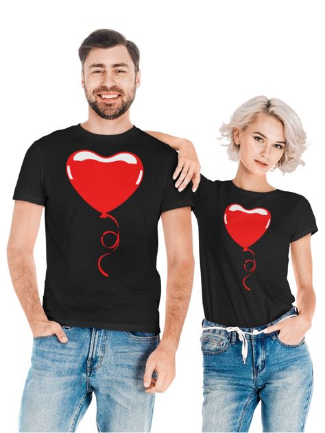 Poleras Dia Del Amor/amistad - Modelo Globo Corazon-0