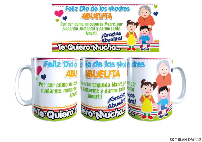 TAZA DÍA DE LAS MADRES FELIZ DÍA ABUELA-0