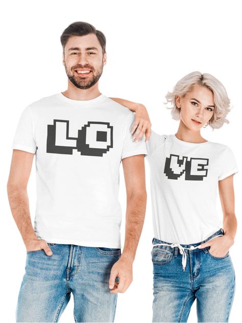 Poleras Dia Del Amor/amistad - Modelo LOVE PIXEL-0