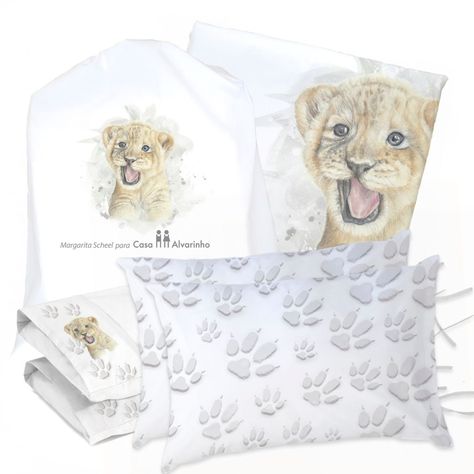 JUEGO DE CAMA FUNDA DE PLUMÓN + SABANA BAJERA + 4 FUNDAS ALMOHADA LEÓN VALIENTE KING-0
