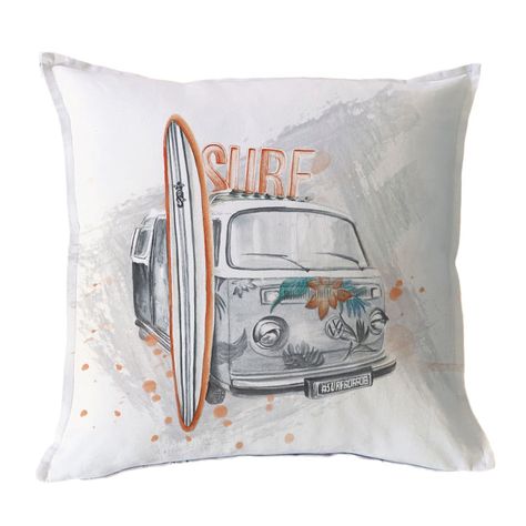 FUNDA COJÍN ALGODÓN COMBI SURF 45X45-0