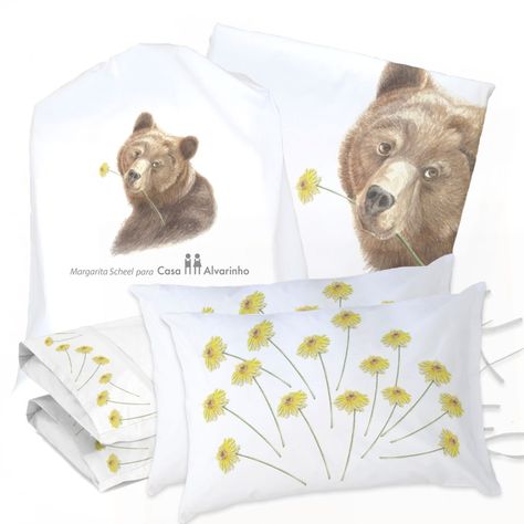 JUEGO DE CAMA FUNDA DE PLUMÓN + SABANA BAJERA + 4 FUNDAS ALMOHADA OSA AMABLE 2 PLAZAS-0