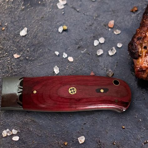 KOYAM - Cuchillo Chef 20cm Rojo Acero de Damasco 512 capas-3