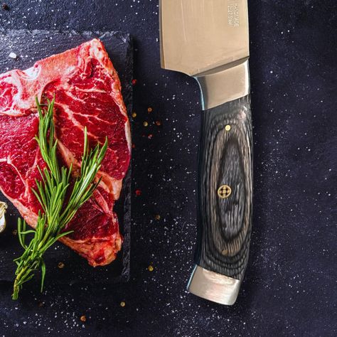 KOYAM - Cuchillo Chef 20cm Gris. Acero Sandvic 12C27-2