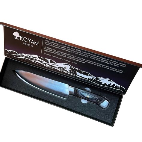 Cuchillo cocinero Chef 20cm Inox. Acero Sandvic 12C27 KOYAM-2