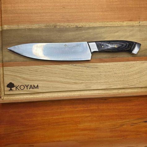 Cuchillo cocinero Chef 20cm Inox. Acero Sandvic 12C27 KOYAM-4