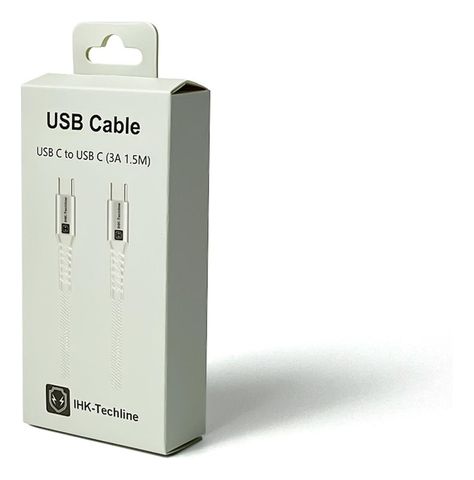 Cable C-C 1,5metros Carga Rápida Para Android y Iphone 15-2
