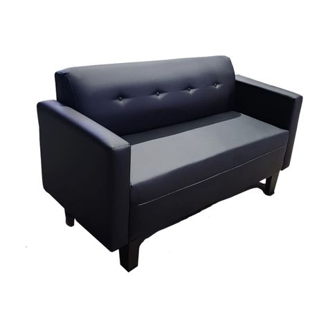 Sofa HVM Alonso Negro CueroPU 2C Pmadera-0