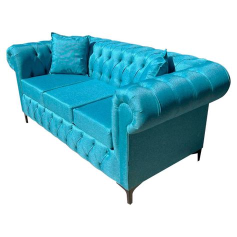 Sofa Chestefield Calipso Lino 3C Pmetal-2