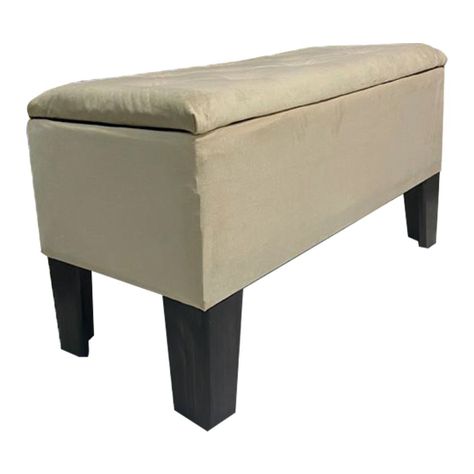 Banqueta Baul HVM Beige Felpa-2