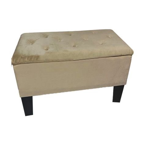 Banqueta Baul HVM Beige Felpa-4