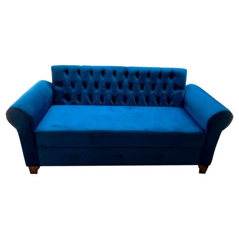 Sofa 3 Cuerpos Sofia Azul Felpa Pmadera-0