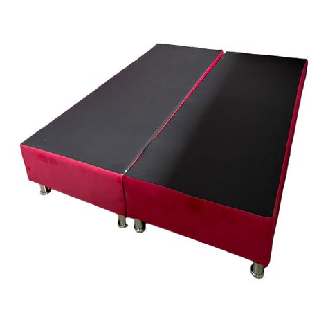 Base HVM 2 Plazas BD Felpa Rojo-0
