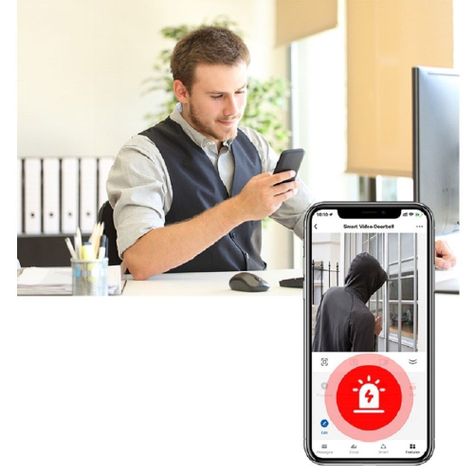 Timbre Camara de Video Inteligente WiFi Alexa-5