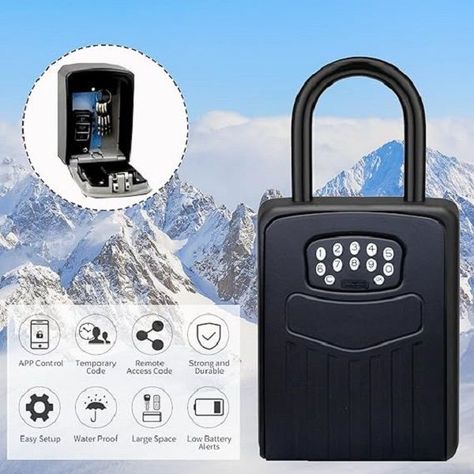 Caja Seguridad Llaves Inteligente TUYA Con Colgador Wifi-3